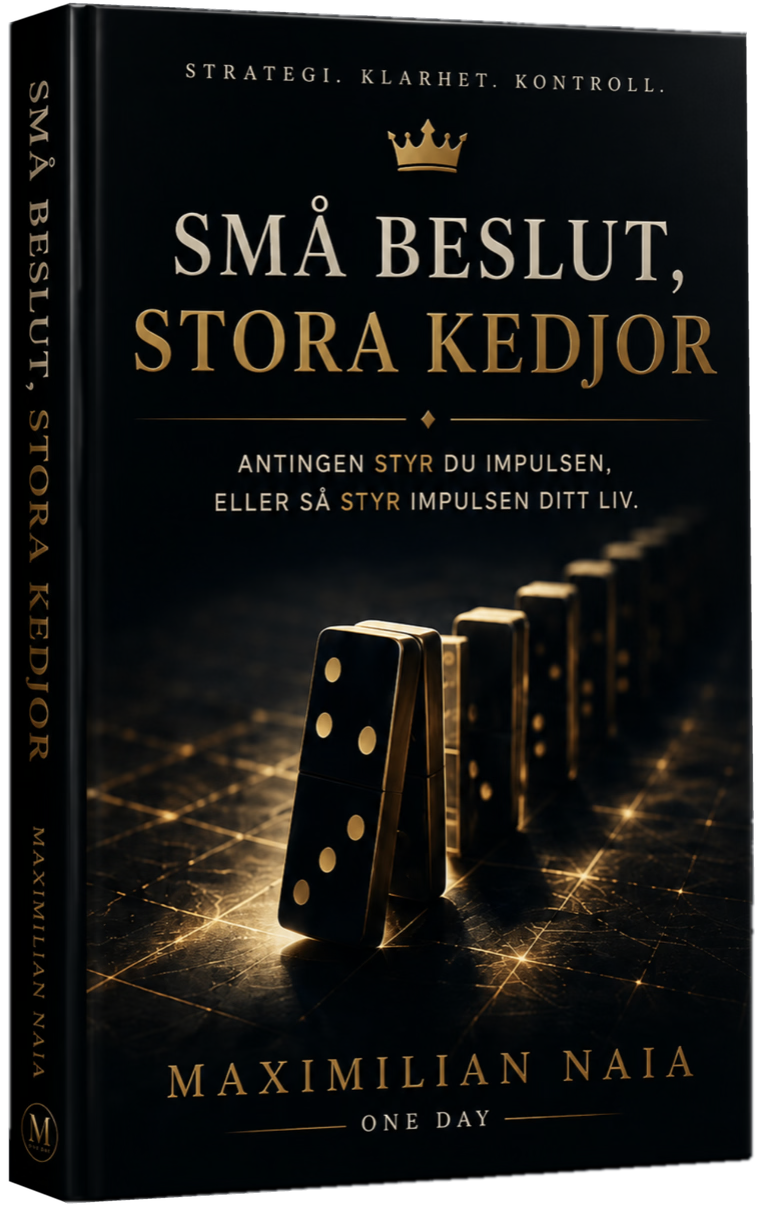 Bokomslag — Små beslut, stora kedjor av Maximilian Naia